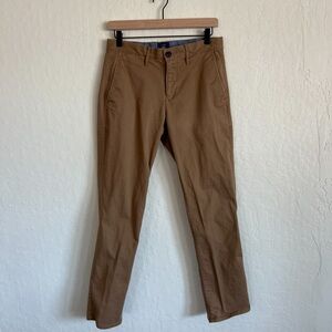 Gap Men’s Slim Stretch Khaki Chino Pants 29 x 30 Brown Tan Dress Business Casual